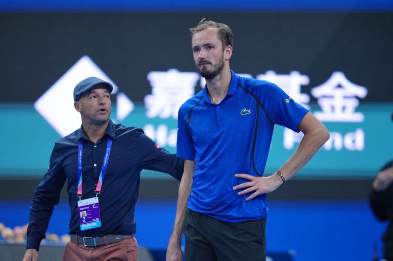 Medvedev disqualified from China Open for hitting fan with ball | Tennis