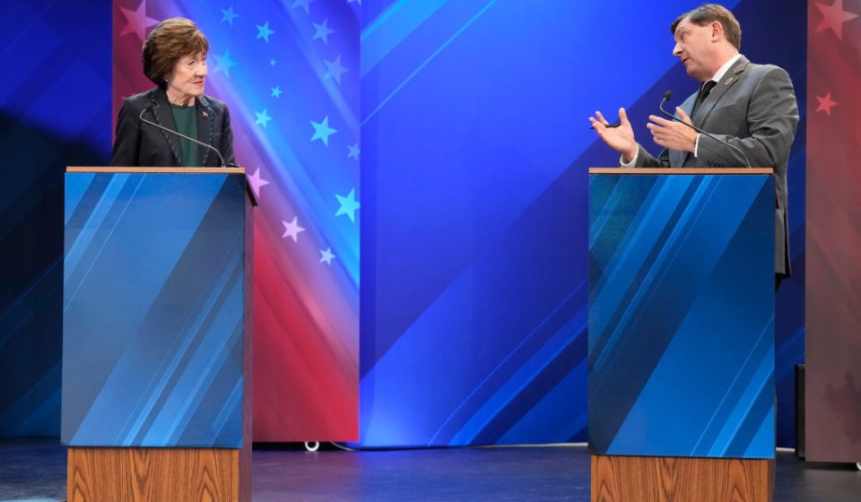 Jackson doesn't regret telling Collins to 'shut up' after protester interrupts Maine Senate debate