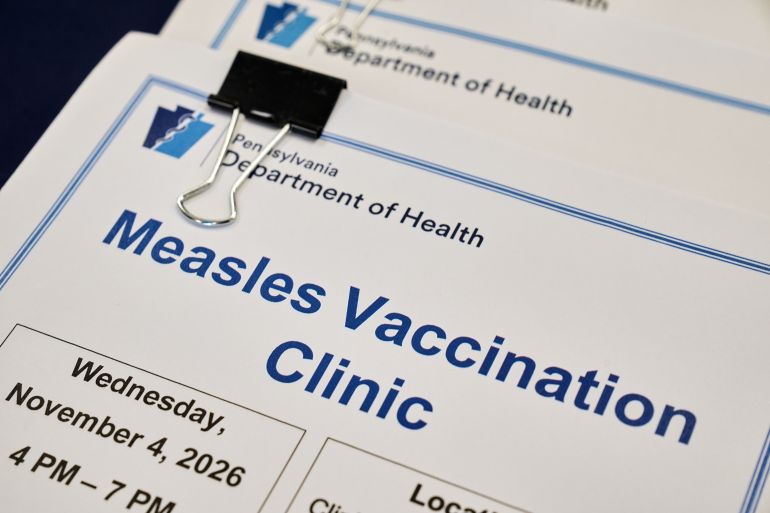 Why Pennsylvania's measles outbreak poses risks beyond US borders | Health news