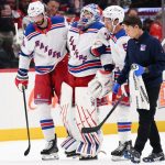 Igor Shesterkin leaves game in Rangers injury nightmare