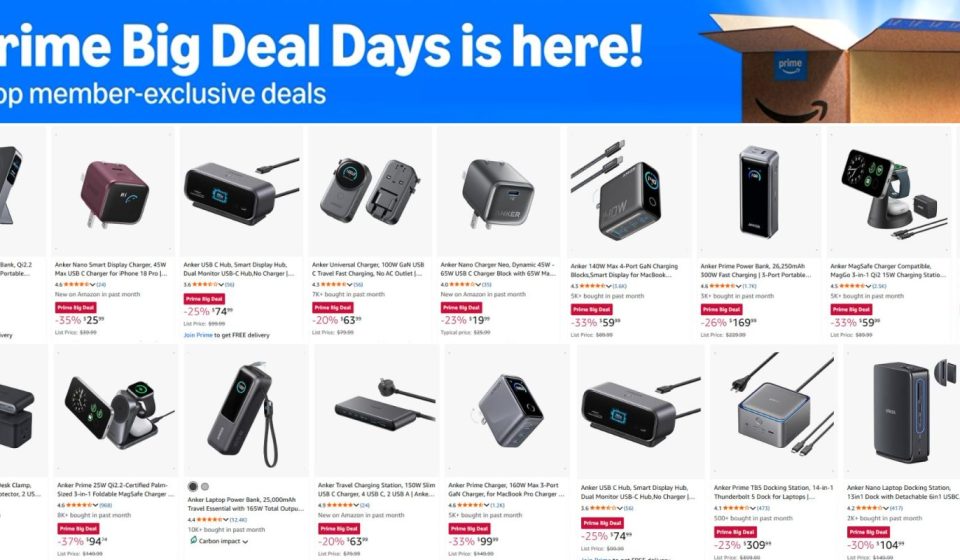 The Amazon Anker Fall Prime Day Sale is now available for up to 50% off! Deals on Chargers, Power Banks, Qi2.2 Gear, More Starting at Just $10