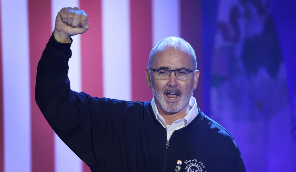 Union leader vilified by Trump is re-elected to the UAW