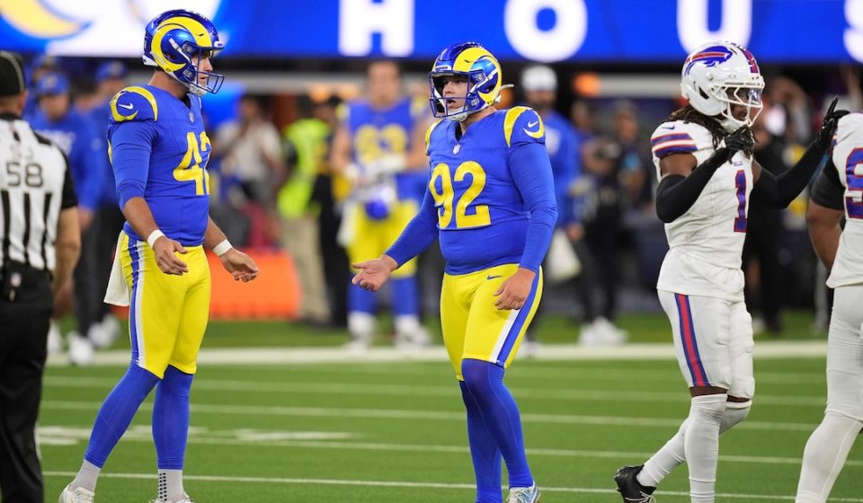 Harrison Mevis, 'Thiccer Kicker,' Released by Rams After 2 Missed FGs vs. Bills, NFL Rumors Reveal