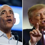 Comparison of crowd sizes at Barack Obama and Donald Trump campaign rally: photos