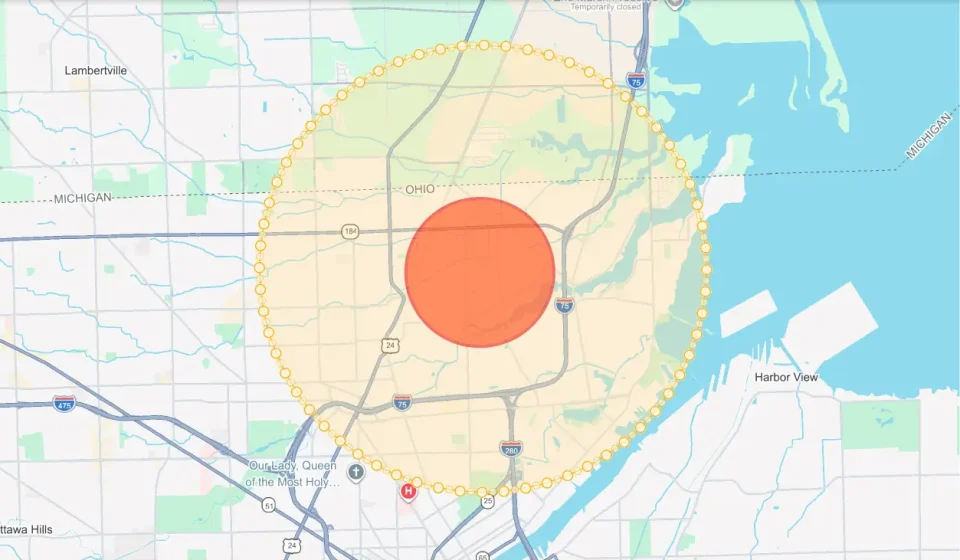 Hazardous chemical release triggers evacuation order near Ohio-Michigan border