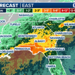 Weekend of wet weather and threat of flash flooding for millions in southeast