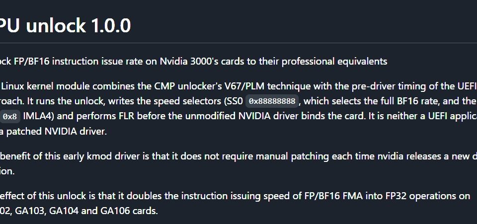 NVIDIA GeForce RTX 30 GPUs Get Up to 2x Faster AI Compute Performance with New GPU Unlock Module, Real-World Gains of Up to 60%