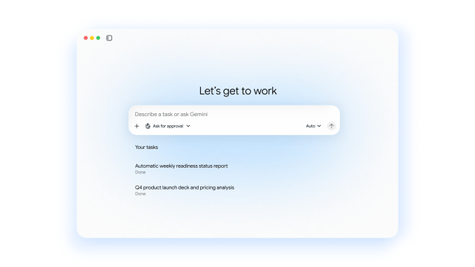 Google brings agentic AI to Gemini, starting with businesses