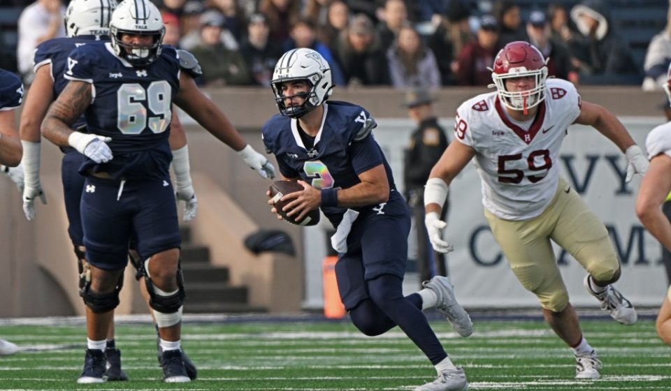 Yale QB Dante Reno has a huge game one day after the death of his legendary coach father