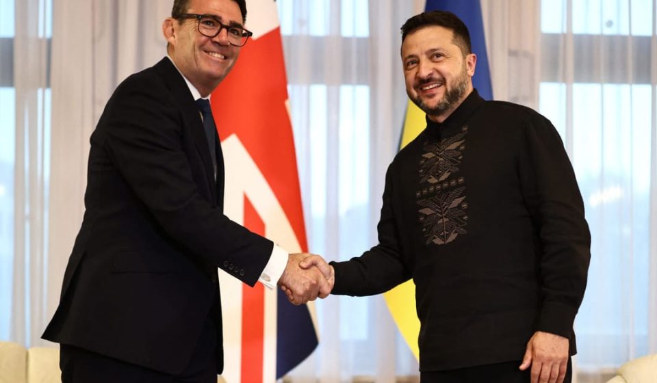 Burnham pledges 'strong support' for Ukraine as Zelensky visits UK - POLITICO