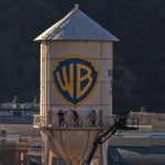 Warner Bros. Water Tower repainted to add “A Skydance Corporation”