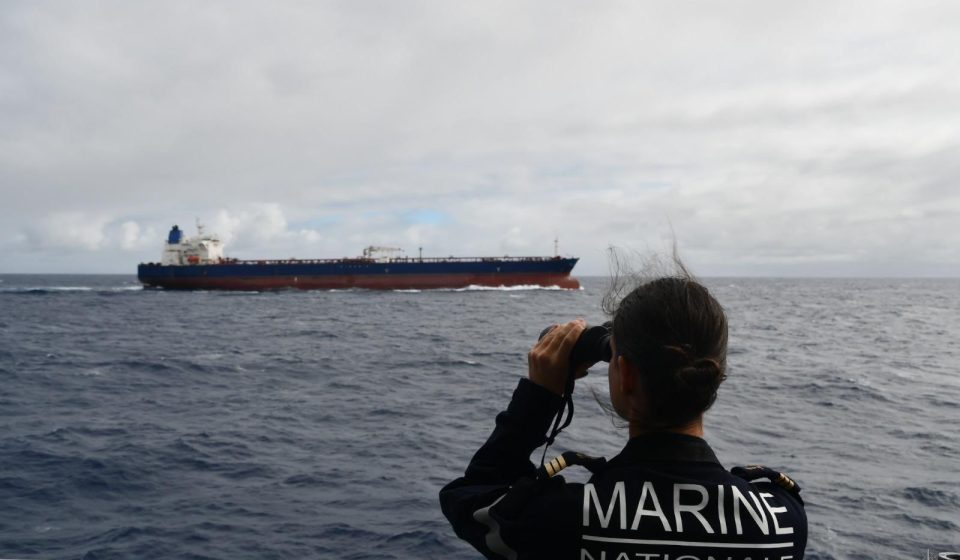 French Navy intercepts Russian Ghost Fleet tanker in Indian Ocean