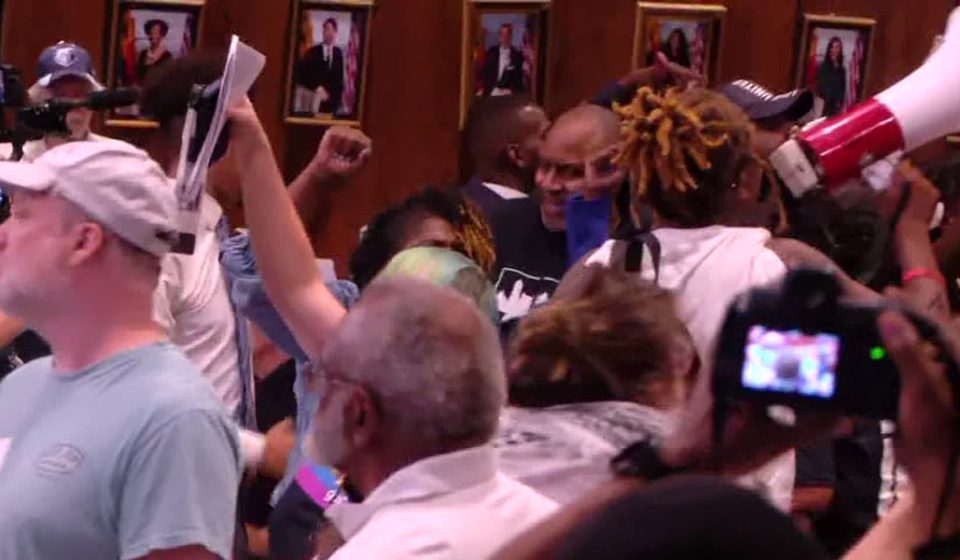 Protests and fights break out after data center moratorium vote postponed for second time