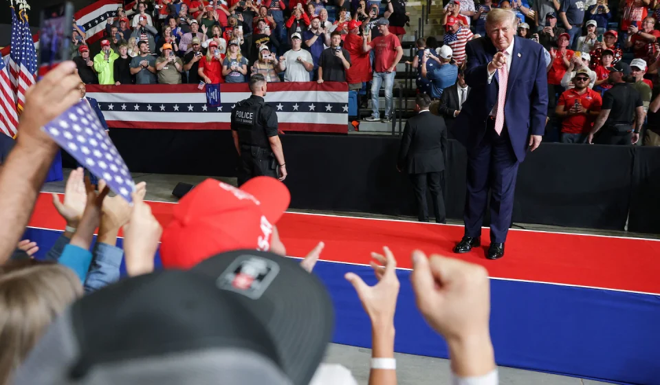 In Kansas, Trump attacks Democrat Adam Hamilton, saying he's 'making fun of Jesus'