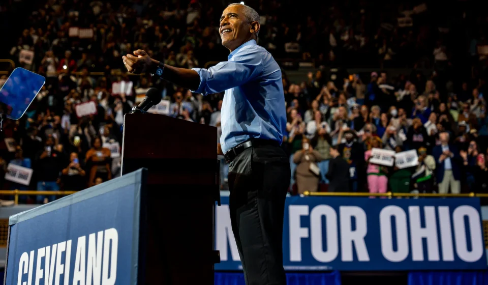 Obama blasts Trump administration at rally in Cleveland