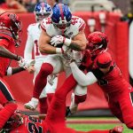 Harbaugh thanks players, including JJ McCarthy and Cam Skattebo, and 'Lord God in Heaven' for Giants OT win