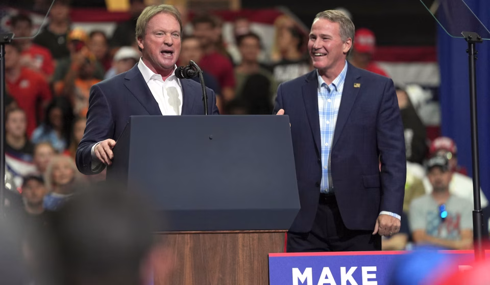 Former NFL coach Jon Gruden energizes Ohio rally crowd