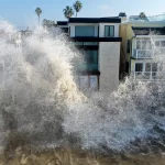 Waves hit California coast, flood homes ahead of Tropical Storm Rachel