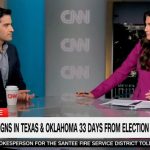 Kaitlan Collins shows off mug with Trump Dig