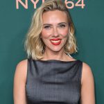 Scarlett Johansson wows in custom red Prada dress and gold heels in London