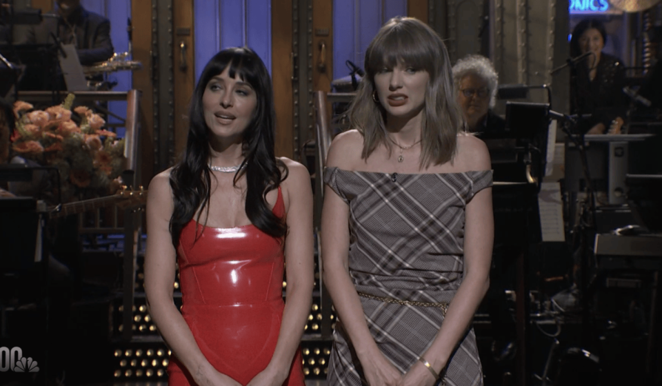 Taylor Swifts crashes SNL while Dakota Johnson is host