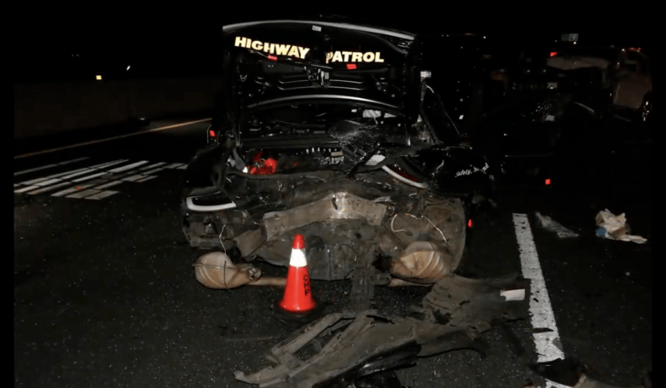 Tesla driver says he was sleeping and using FSD when he crashed into highway patrol cars
