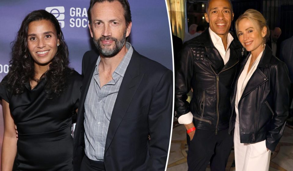 Andrew Shue and Marilee Fiebig got engaged after exes Amy Robach and TJ Holmes' private wedding ceremony