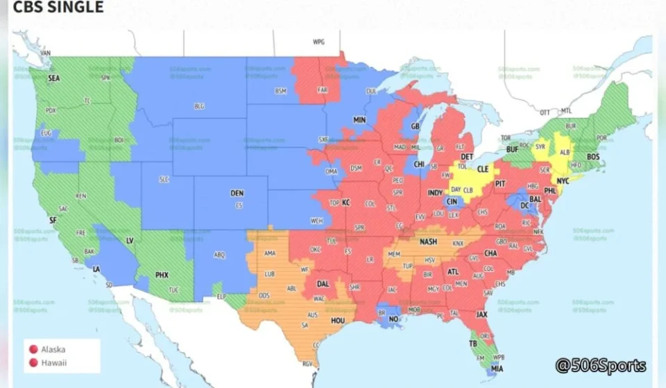 Steelers-Colts broadcast receives limited television coverage nationwide