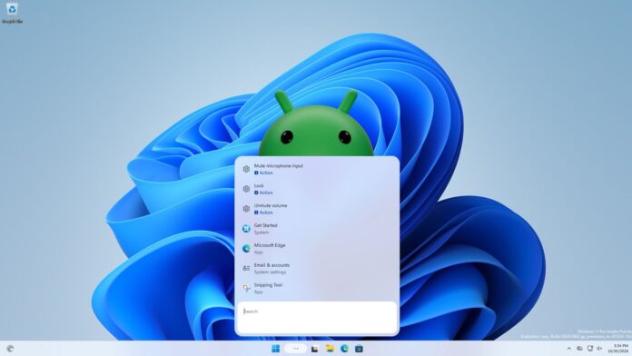Microsoft removed Android apps on Windows 11, but they're back in the taskbar search, streaming from your phone