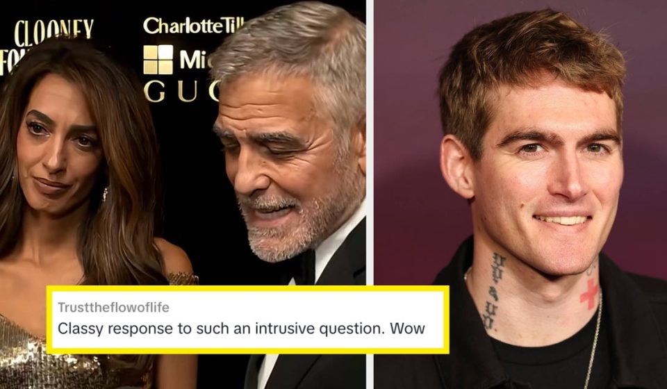 George Clooney praised for 'elegant' response after red carpet reporter asks him 'horrible', 'intrusive' question about Presley Gerber's death - BuzzFeed