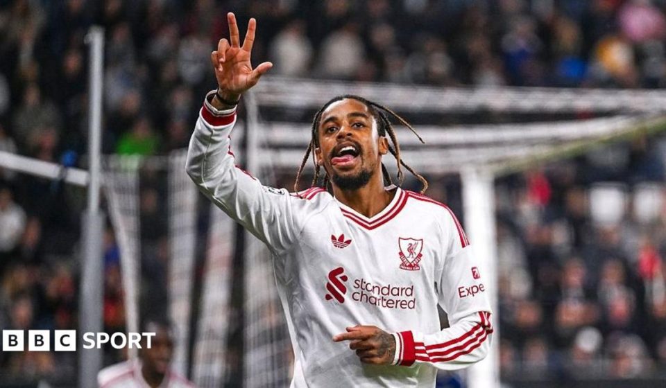 Bradley Barcola arrives in style as Liverpool beat LASK in Champions League