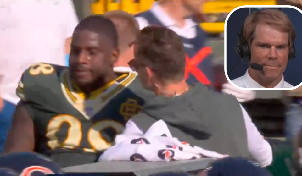 Fox's Greg Olsen questions Bears coach after late Packers injury