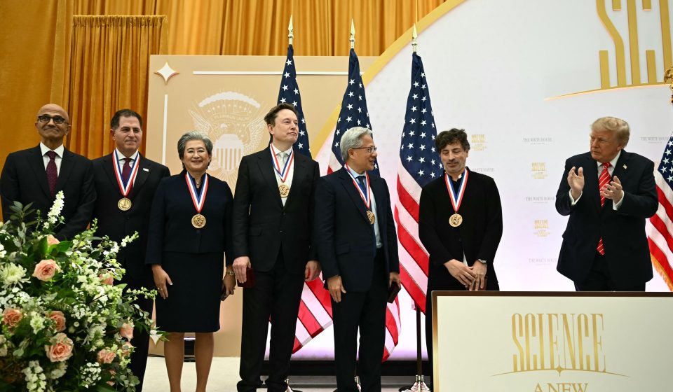 Trump awards top US science prizes to Elon Musk and other tech executives | Donald Trump News