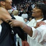 A'ja Wilson's Mom Freaks Out When Asked to Explain Her 'Love Beats Hate' Sign After Game 3 Win Over Fever