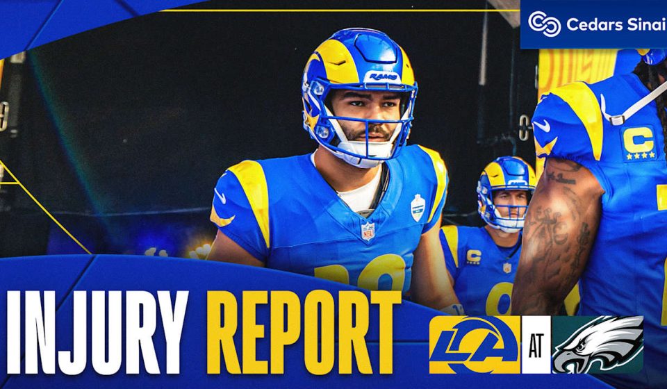 Rams injury report, Week 4 at Eagles: Wide receiver Puka Nacua, safety Kamren Kinchens ready to go; tight end Colby Parkinson is questionable; tight end Terrance Ferguson, cornerback Jaylen Watson and defensive end Aaron Donald ruled out
