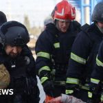 Russian drone attack on Ukrainian train station kills at least 13, officials say - BBC News Africa