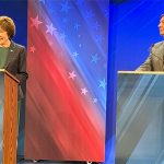 Susan Collins and Troy Jackson clash over protester at Maine debate