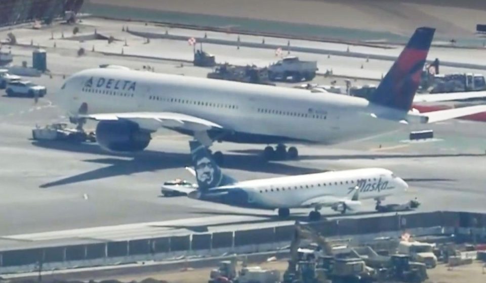 Delta and Air Canada planes involved in collision on LAX runway
