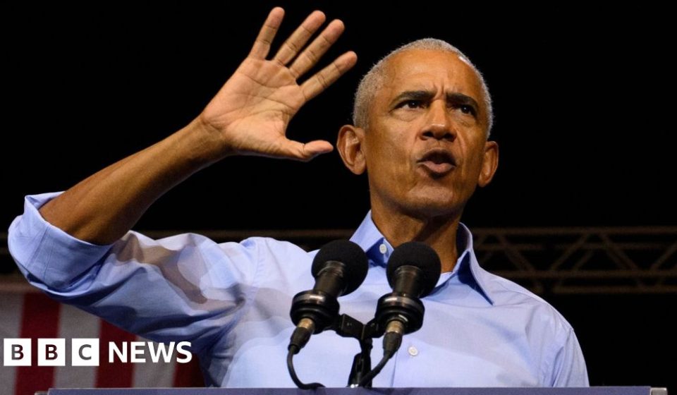 Obama launches campaign for Democrats as midterm elections approach - BBC News Africa