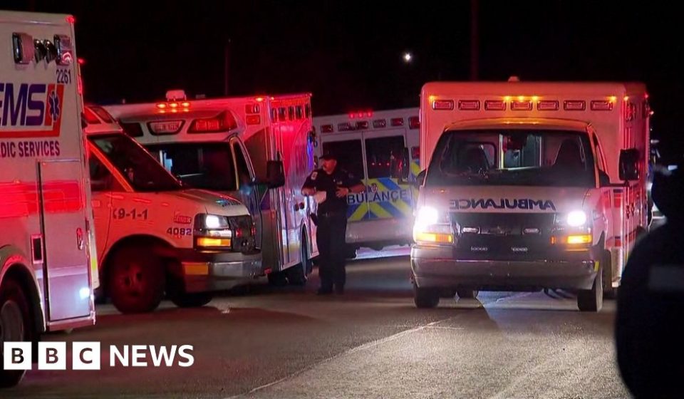 Several dead or injured in major fire at Canadian military base - BBC
