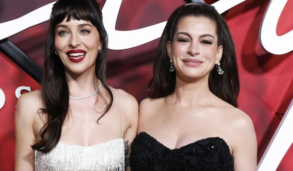 Anne Hathaway and Dakota Johnson 'gnaw' wood for 'Verity' sex scene