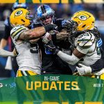 The Packers fall to the Lions, 20-17