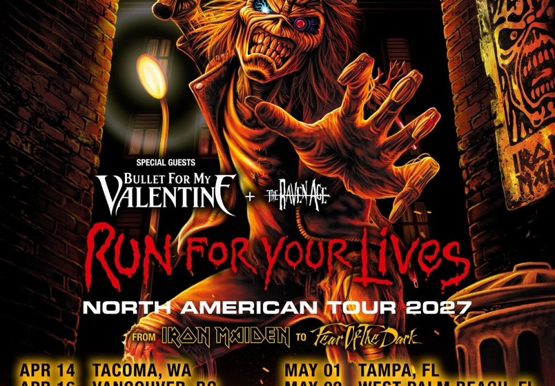 Iron Maiden announces 2027 North American tour dates