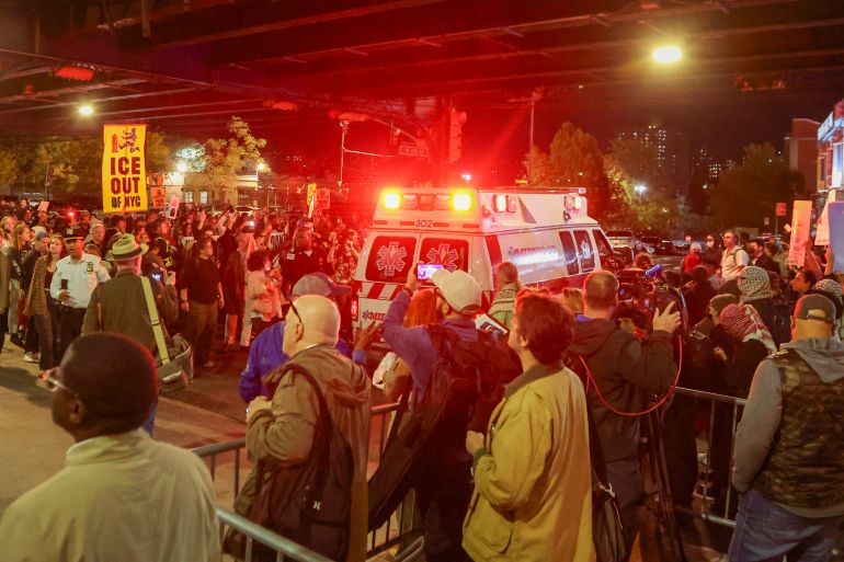 ICE shooting of New York man in car with five-year-old sparks protests | Civil Rights News