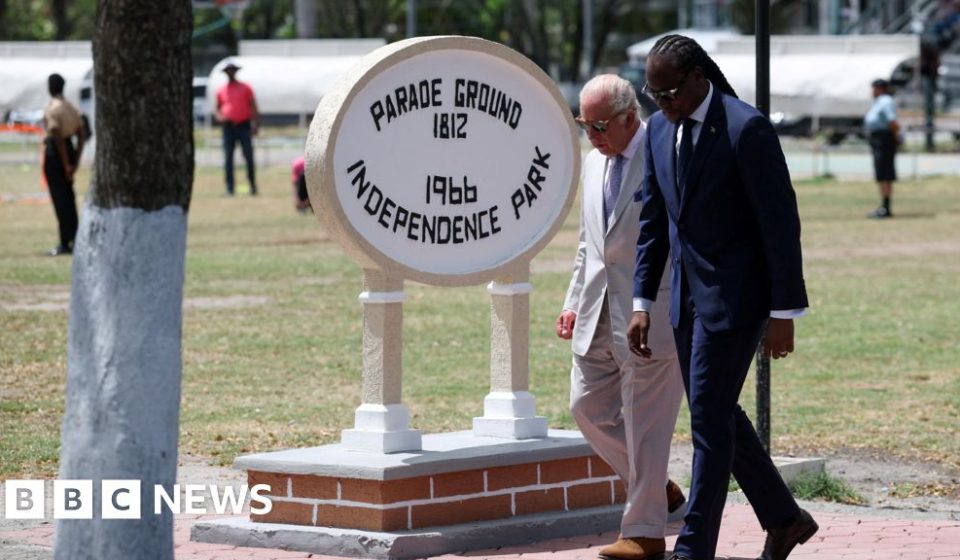 King visits site of Guyanese slave rebellion during Caribbean tour – BBC News Africa King visits site of Guyanese slave rebellion during Caribbean tour - BBC News Africa