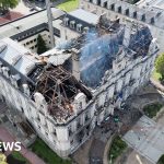 Suspect arrested after fire at Limoges town hall during unrest - French media - BBC