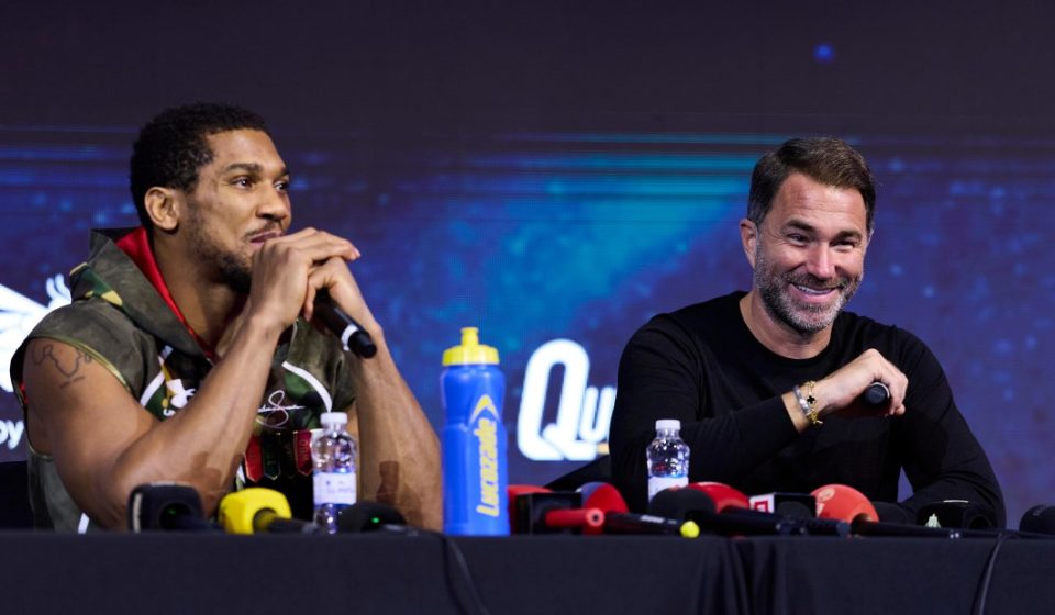 Eddie Hearn admits he doesn’t care if TKO produces Tyson Fury vs. Anthony Joshua and destroys Zuffa Boxing’s ‘terrible’ debut Eddie Hearn admits he doesn't care if TKO produces Tyson Fury vs. Anthony Joshua and destroys Zuffa Boxing's 'terrible' debut