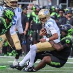 UCLA QB Nico Iamaleava is expected to miss the rest of the season with a knee injury.