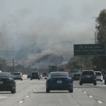 Southern California wildfire explodes, burning several homes