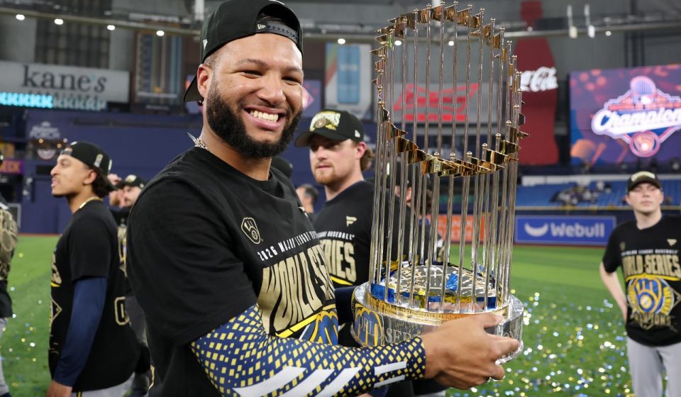 The Milwaukee Brewers win the first World Series title in franchise history by defeating Tampa in 5 games.